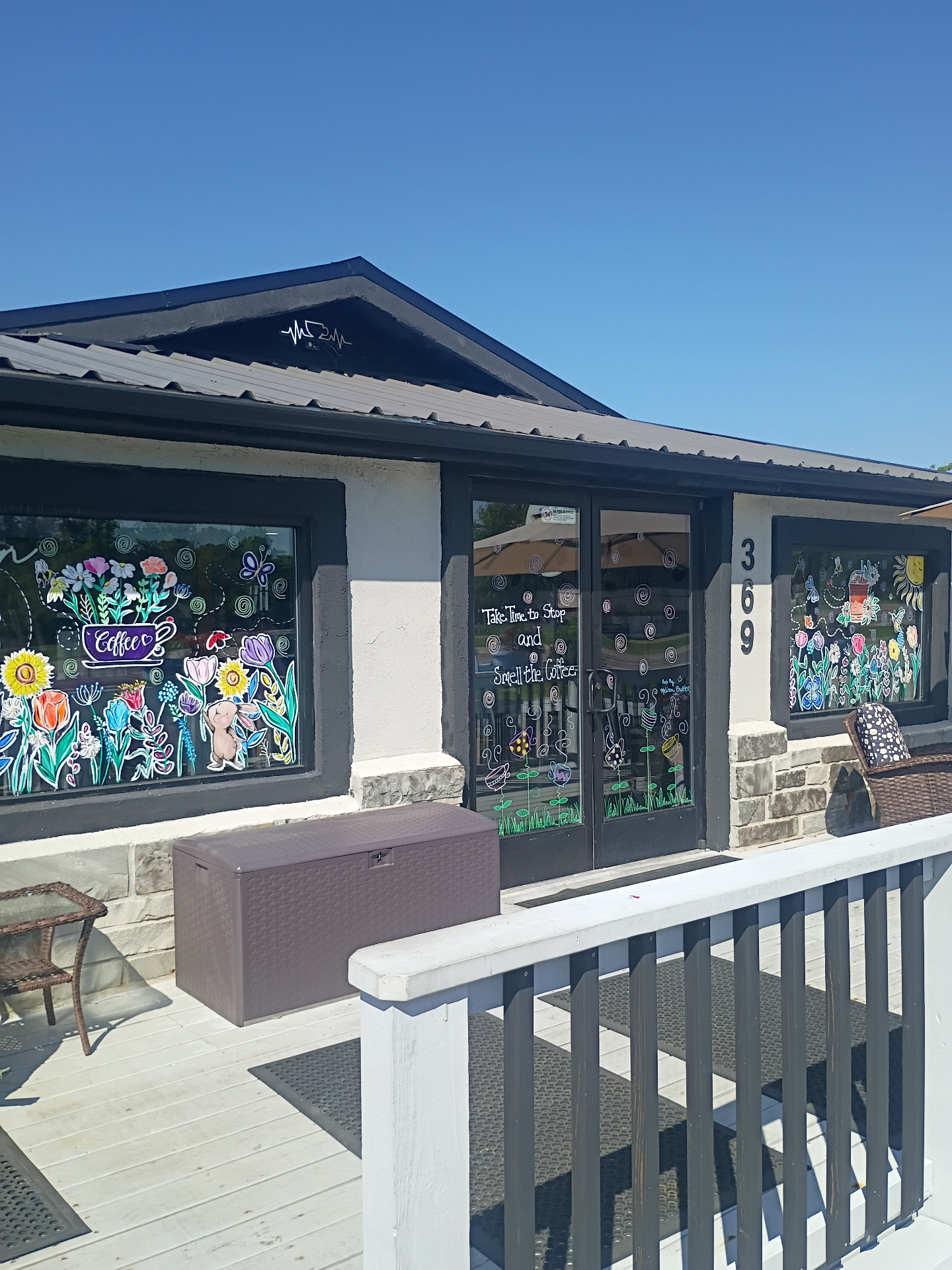 Coffee being prepared at KT'z Espresso Kafe in Emory, Texas